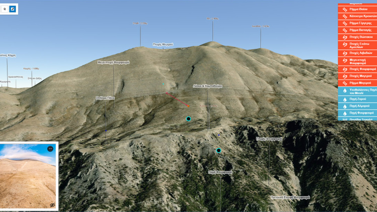 Psiloritis geopark 3D scene