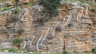 Vosakos folds in Psiloritis geopark in Crete