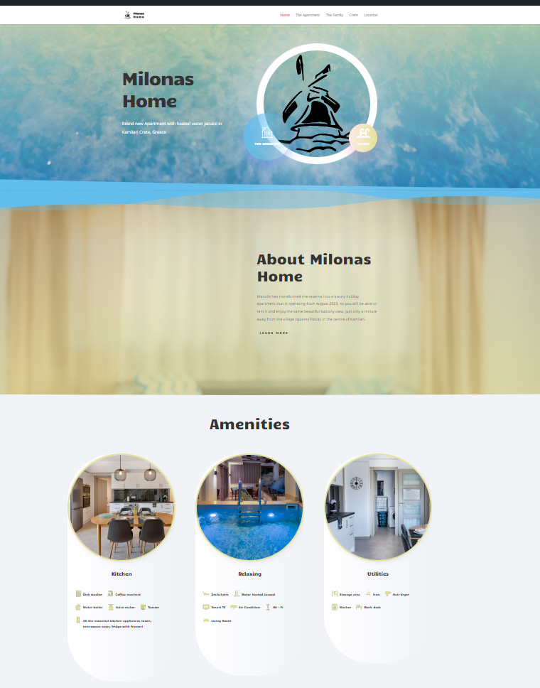 Milonas Home website